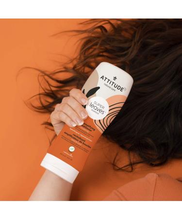 ATTITUDE Wavy and Curly Hair Amplifying Conditioner - Vegan, Cruelty-free with Argan and Coconut Oil - Peach and Vanilla 16 Fl Oz - Buy Online on GoSupps.com