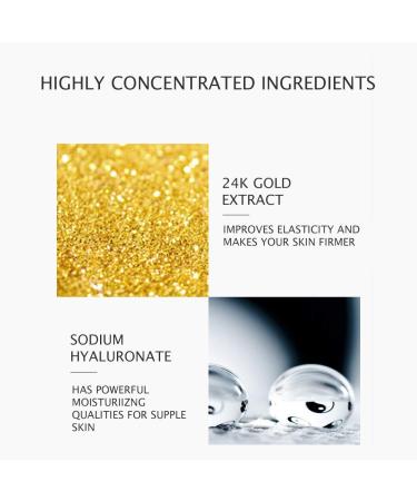 24K Gold Luxury Essence Body Lotion - Hydrating Sodium Hyaluronate & Glycerin - 15ML Nourishing Moisturizer for All Skin Types - Buy Online on GoSupps.com