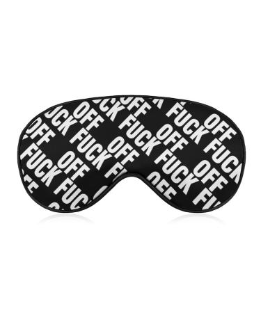 Fuck-Off Sleep Eye Mask Cute Blindfold Eye Covers Eyeshade for Women Men Gifts