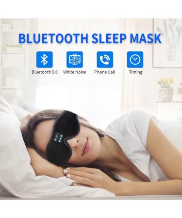 Sleep Mask with White Noise Bluetooth 5.0 Music Headphone | 10 White Noise Sounds | 10 Hours Play Time | Ideal for Men & Women | Small Size - Buy Online on GoSupps.com