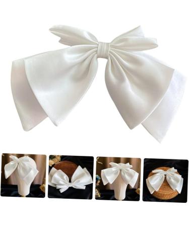DOITOOL Bow Hairpin Headwear for Women Spring Hair Clips Hair Bow Barrettes Bow Wedding Barrettes Hair Barrettes Bow Spring Hair Barrette Bride Decorate Alloy White Modeling - Buy Online on GoSupps.com