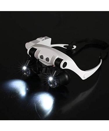 Lightweight Magnifying Glass Led10X 15X 20X 25X Interchangeable Double-Eye High-Definition Magnifying Glass for Identification Watch Repair Tool Lofty Ambition - Buy Online on GoSupps.com