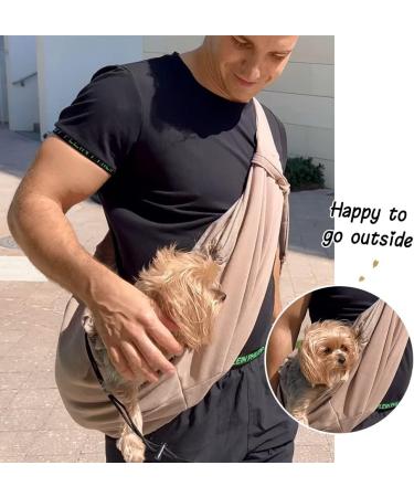 Buy Natuya Dog Carrier Bag | Hands-Free Pet Carrier for Dogs & Cats (5-15 lbs) - Khaki - Buy Online on GoSupps.com