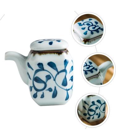 Zerodeko Ceramic Soy Sauce Pot Oil Bottle Home Supply Sauce Bottle Coffee Syrup Dispenser Soy Sauce Container Soy Sauce Dispenser Bottle Dressing Container Oil Can Ceramics Japanese-style - Buy Online on GoSupps.com