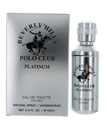 Beverly Hills Polo Club PLATINUM Eau De Toilette for Men - Spray 1.7 fl oz (50 ml)
