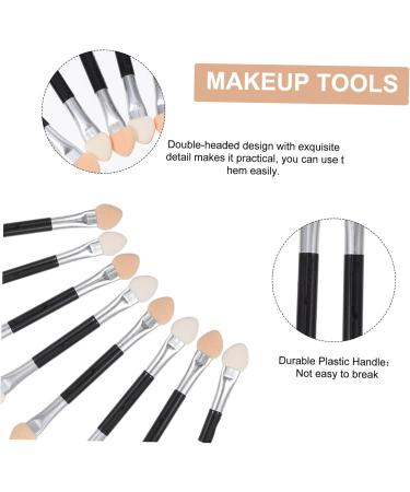 FOYTOKI 20pcs Latex Eye Shadow Stick Dual Sides Eyeshadow Double-ended Eye Shadow Brush Plastic - Buy Online on GoSupps.com