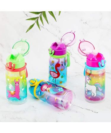 Home Tune 18oz Cute Unicorn Water Bottle with Straw for Girls - BPA Free Tritan, Leak Proof, One Click Open Flip Top, Easy to Clean, Soft Carry Loop - Buy Online on GoSupps.com