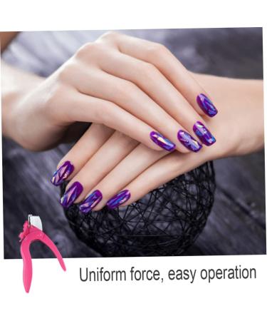 Acrylic Nail Clipper U Shaped False Nail Tip Cutter Stainless Steel Trimmer Scissors Rosy Nail Clippers Nail Care - Buy Online on GoSupps.com