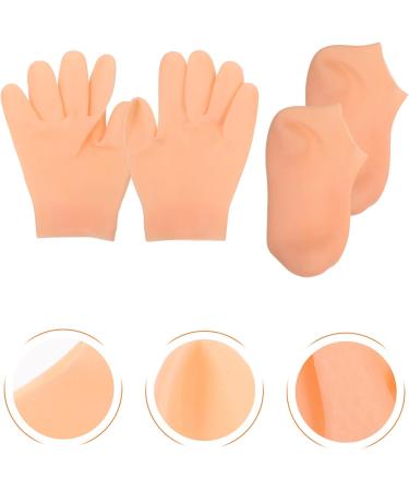PATKAW Moisturizing Socks and Gloves Set Gel Gloves and Socks Soften Repairing Dry Cracked Hands Feet Skin Care Women Hands Spa Treatment - Buy Online on GoSupps.com