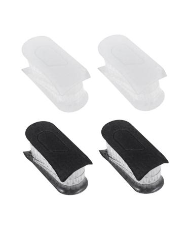 FRCOLOR 2 Pairs Inner Height Increasing Insole Heel Cups Height Increase Insoles Women Insoles for Shoes Insoles for Women Heels Thermal Insoles Man Support Pad Pearlescent Flannel As Shown 12x6cm