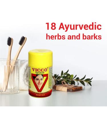 Vicco Vajradanti Pure Herbal Toothpowder - Pack of 4 (100g Each) | Behal International - Buy Now for International Shipping - Buy Online on GoSupps.com