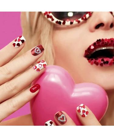 RUNRAYAY 30Pcs Colorful Love Nail Rhinestones Charms 3D Shiny Heart Shape Nail Art Alloy Diamond Crystal Nail Ornament Gems for Girls Valentine'S Day DIY Crafts Decoration Supplies (6 Styles) - Buy Online on GoSupps.com