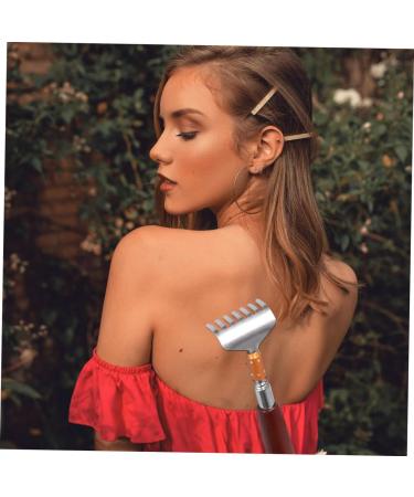Frcolor Flexible Back Scratch & Massage Device | Manual Shoulder Claw Tool with Wooden Handle - 53 cm - Buy Online on GoSupps.com