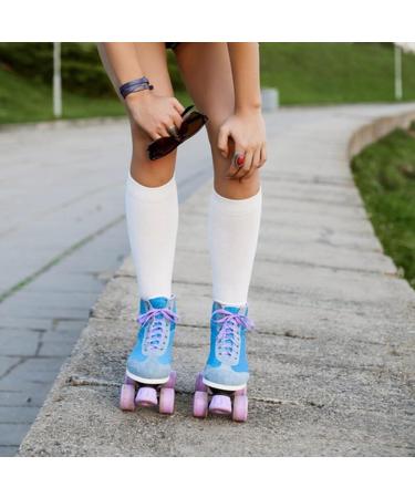 Shop Asudaro Medium-High Compression Stockings - 6 Pairs Fashionable Support Socks for Women - Perfect for Outdoor Activities & Running - Skin Color & Black Exposed Finger - Size L-XL - Buy Online on GoSupps.com