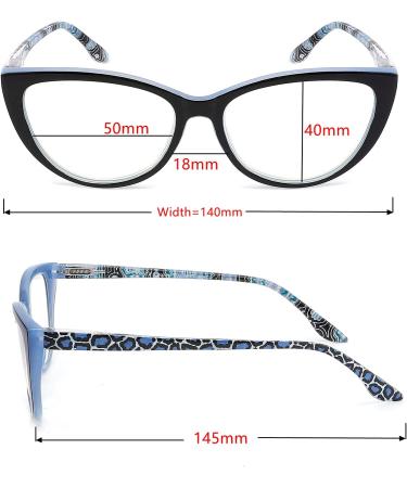 CRGATV Blue Light Blocking Cat Eye Reading Glasses 3 Pack for Women - Anti Eyestrain & Glare - +1.25 Strength - Buy Online on GoSupps.com