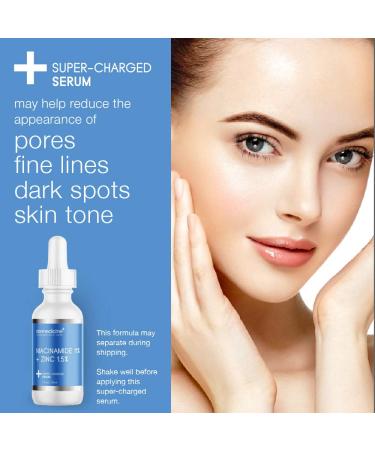 Niacinamide 11% + Zinc 1.5% Serum | Reduce Pores Improve Skin Texture & Radiance | 1 fl oz - International Shipping - Buy Online on GoSupps.com