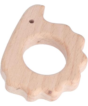 5Pcs Baby Teething Toy - Wooden Hedgehog Pendant | Beech Wood Animal Shape for Handmade Necklaces & Bracelets - Buy Online on GoSupps.com
