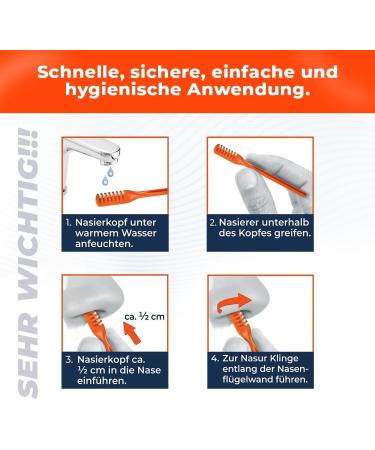 Silkslide Nasal Hair Trimmer - 12-Piece Set for Men & Women | Battery-Free Nose Hair Razor | Hygienically Made in Germany - Buy Online on GoSupps.com