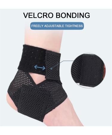 Ankle Compression Wrap - Adjustable Elastic Bandage & Breathable Brace for Sports Protection (Medium) - International Shipping Available - Buy Online on GoSupps.com