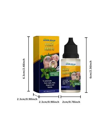 Plant Drops for Nail Care | Oregano & Tea Tree Oil for Toenails | 10 ml - Buy Online on GoSupps.com
