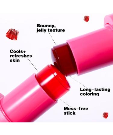 Blush Milk Jelly Blush Blush Milk Jelly Milk Cooling Water Jelly Tint Milk Blush Stick Moisturizer Milk Blush Long Lasting Glazed Lip Gloss Smooth Lip Lines Glossy Makeup(B 9g) - Buy Online on GoSupps.com