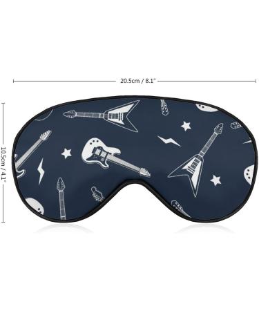 Crazy Electric Guitar Sleep Mask - Adjustable Strap, Blocks Light, Ideal for Sleep, Travel, and Nap - Unisex Eye Cover for Men and Women - Buy Online on GoSupps.com