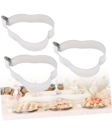 OUNONA 3 Pcs Cake Baking Molds Fondant Molds Cake Mold Cookie Mold Gummy Molds Cutting Molds Chocolate Baking Molds Biscuit DIY Baking Molds Stainless Steel Molds Dessert Fudge - Buy Online on GoSupps.com