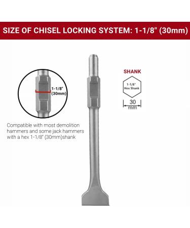 Firecore FS18316 Electric Demolition Jack Hammer Chisel 1-1/8 Hex Shank | 3x16 | 1 Pack - Buy Online on GoSupps.com