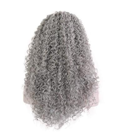 BGHJUE N Gray Short Roll Synthetic Wig for Women - Heat Resistant White Wigs with Left Side Parting | High Density Replacement Hair - Buy Online on GoSupps.com