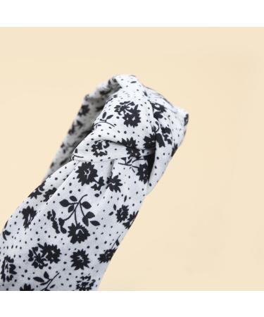 Headband for Women's Hair Hairband Adult Women Alice Headbands Knotted Elastic Headband Fashion Headbands for Women and Girl (4LvseFlowerA) - Buy Online on GoSupps.com