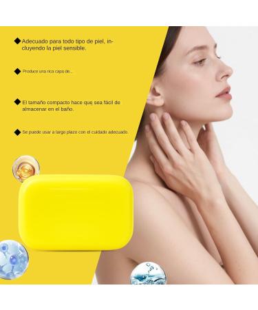 Moisturizing natural illuminating bar soap 100g for daily face hand shower and bath care - Buy Online on GoSupps.com
