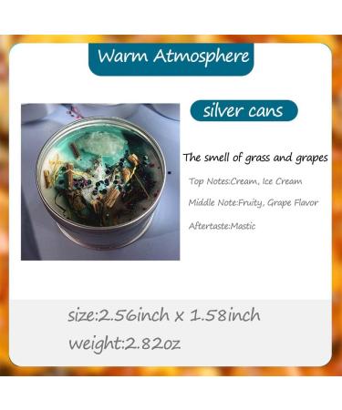 Luxury Scented Candles for Women | Aromatherapy Candles with Healing Crystals & Flowers | Relaxation Gift - Jasmine Vanilla & Grape - Buy Online on GoSupps.com