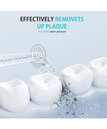 Portable Water Dental Flosser - Cordless Oral Irrigator with 4 Modes 9 Intensities IPX7 Waterproof | Travel-Friendly Teeth Cleaning - Buy Online on GoSupps.com