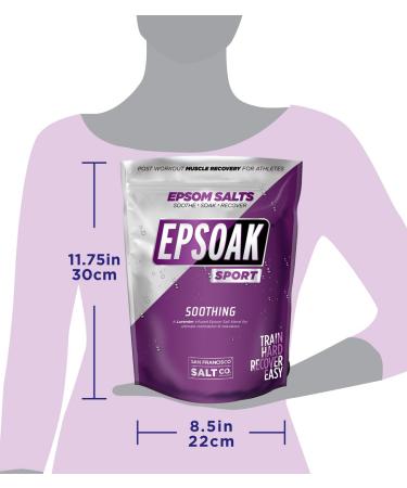 Epsoak Sport Lavender Epsom Salt - 5 lbs. Therapeutic Soak for Athletes with Essential Oil - Bulk Bag - Buy Online on GoSupps.com