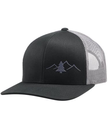 LINDO Trucker Hat - The Great Outdoors One Size Black/Graphite