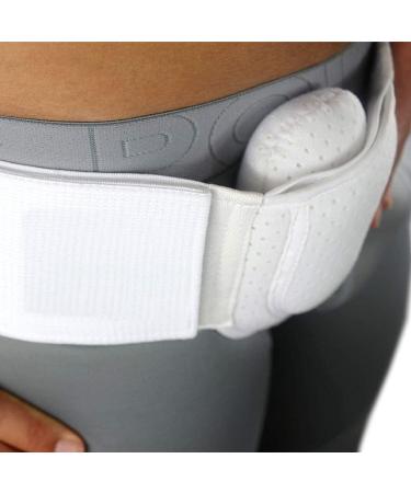 Hernia Truss Inguinal Support Belt for Men - Left/Right Side, Post Surgery Inguinal Hernia Relief, Adjustable Waist Strap 86/110cm - Buy Online on GoSupps.com