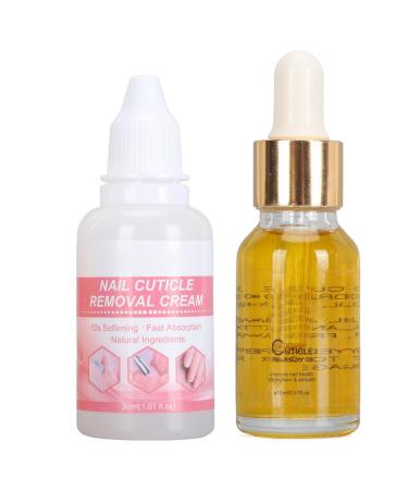 Saluaqui Nail Cuticle Care Kit Strengthens Weak Nails Trimming Tool Included Cuticle Remover Kit Safe Ingredients Easy to Use for Nourishing and Hydrating for DIY Nail LS152-2
