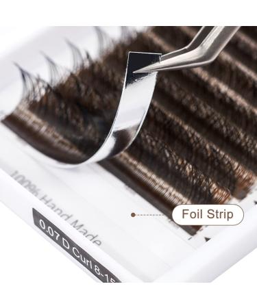 Dark Purple YY Eyelash Extension Lashes - D Curl 0.07mm Faux Mink Cluster (8-15mm) - Soft Premade Y Lashes for Bold Looks - Buy Online on GoSupps.com
