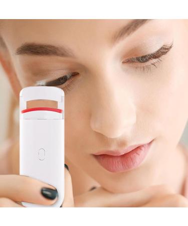 Electric Eyelash Curler - Eyelash Curler Lash Tool | Waterproof Anti-Scalding Long-Lasting Lash Tool Fast Heating Makeup Accessories for Outing Daily Use Meeting Shopping Dating White - Buy Online on GoSupps.com