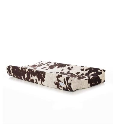Western Cowboy Changing Pad Cover - Super Soft Brown Cowhide | Shop Now - Buy Online on GoSupps.com