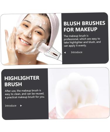 HONMEET Makeup Tool Makeup Highlighters for Face Cheek Blush Powder Brush for Loose Powder Makeup Applicators Makeup Blush Highlighter Brush Miss Artificial Fiber Portable Eiffel Tower - Buy Online on GoSupps.com