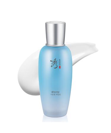 Sooryehan Hyobidam Water-Spring Emulsion (130ml/4.4fl oz) - Lightweight Moisturizer for Elasticity Hydrating Lotion. Premium Korean Skin Care. Fermented Ginseng Hyaluronic Acid Amino Acid.