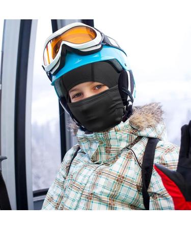 Mineup 2-Piece Children's Winter Storm Hood & Fleece Balaclava - Windproof Ski Mask for Outdoor Sports - Buy Online on GoSupps.com