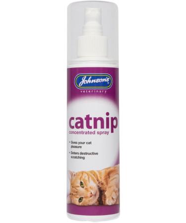 2 PACK JOHNSONS CATNIP CONCENTRATED SPRAY CAT KITTEN PLEASURE PLAY TOYS 150ML - Buy Online on GoSupps.com