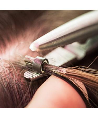 500Pcs 5.0mm Silicone Micro Rings for Hair Extensions - Color #11 Light Brown - Buy Online on GoSupps.com