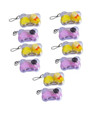 Gatuida 10 sentences Contact lens container Contact case Linsen holder Lens holder Local storage case Tool for removing contacts plastic lollo-up-mirror case