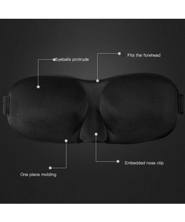 Premium Adjustable Sleep Mask for Ultimate Comfort | Blackout & Weighted Eye Masks for Travel | Ideal for Men & Women - Buy Online on GoSupps.com