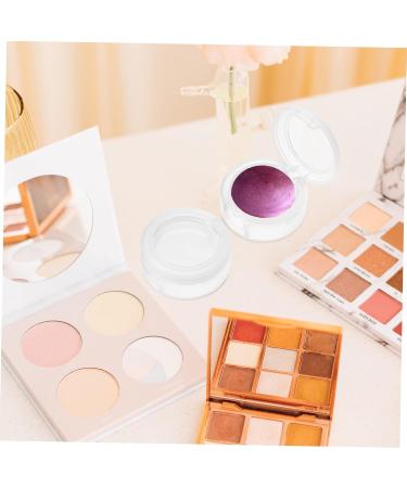 SHERCHPRY 8pcs Box Empty Eye Shadow Box Makeup Containers Compact Eyeshadow Travel Eyeshadow Holder Cream White 4x3.8cm - Buy Online on GoSupps.com