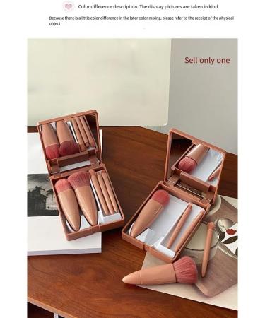 iFutniew Mini 5 Makeup Brushes Multifunctional Makeup Brush with Mirror Powder Brush Eyeshadow Brush Blending Brush - Buy Online on GoSupps.com