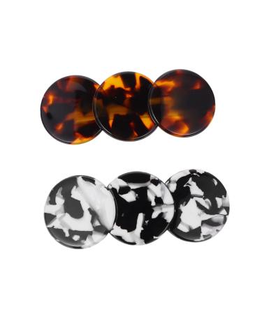 FRCOLOR Acrylic Hair Leopard Acetate Barrette hair barrettes for women mini hair clip Hair Clamps Hair Clasp Chic Hair Barrette women's hair clips Hair Decor alloy vintage Clips Elegance